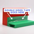 Double-Sided-Tape-Where-to-Put.jpg Desktop Poop Chute - No Supports Need, Easy to Print