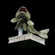Bass-trophy-17.png Largemouth Bass / Micropterus salmoides fish in motion trophy statue detailed texture for 3d printing
