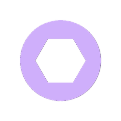 preview.png Archivo 3D gratuito Adaptador de eje hexagonal de 1/2 pulg a 3/8 pulg (FRC)・Objeto imprimible en 3D para descargar