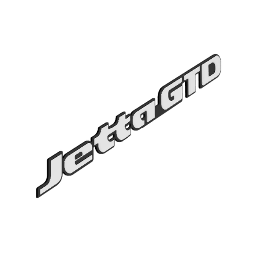 VW VOLKSWAGEN JETTA GTD MK2 MK3 REAR EMBLEM