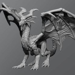 00f60e1e9b8715754d902d0c8cc8b99a_display_large.jpg Free STL file Undead dragon・3D print model to download