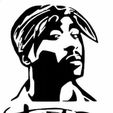 Tupac.jpg Tupak Sticker Wall Art Decor