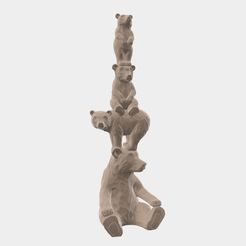 Project-Name-6.jpg Fichier STL Famille d'ours・Objet imprimable en 3D à télécharger