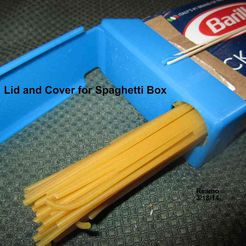Spaghetti_Box_Assy_001_display_large.jpg Free STL file Spaghetti Box End With Cover・3D printing template to download
