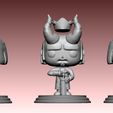 hellboykingnocolor.jpg HellBoy king PopFunko 3D print model