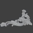 Screenshot_153.jpg Esquina barroca Aplique STL para CNC | Esquina de madera tallada Ornamento Relieve