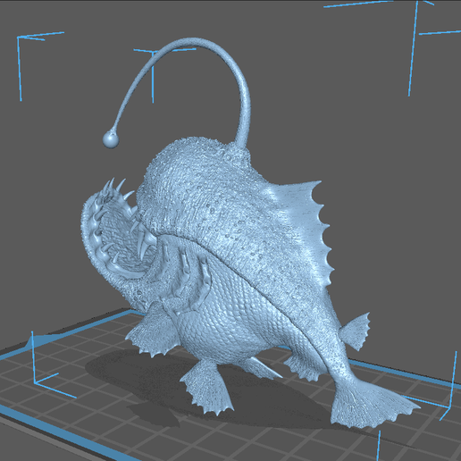 Screenshot_4.png Рыба-англер 3D модель - глубоководный монстр STL