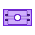 1010_Conformal_Rail_Guide_38mmE_ShortR.stl 1010 Conformal Rail Guide 38mm (Fastener Version)