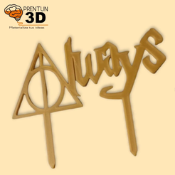 bunny.png Cake Topper Always Harry Potter