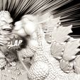Godzilla-VS-Kong-17.jpg Godzilla Vs Kong carrier ship attack caricature -3D PRINT MODEL