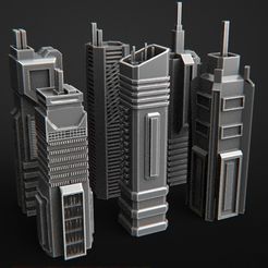 2019 05 L.jpg Free OBJ file terrain futuristic warhammer battletech 7mm・3D printing template to download