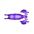 GiantElkSaddleless.stl Giant Elk / Irish Elk Miniature (with and without base)