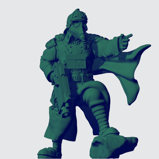 Overly Stoic Shovel Leader with a cape 3D model
