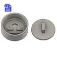 STL00269-4.png 2pc Libra Bath Bomb Mold Press