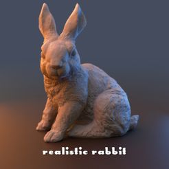 rr1.jpg Archivo 3D Conejo realista de tamaño natural・Idea de impresión 3D para descargar