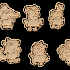 Screenshot_2.png -Datei Peppa Pig cookie cutter set of 6 herunterladen • Design zum 3D-Drucken, roxengames