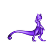 Mewtwo_high.stl Free STL file 150 - Mewtwo・3D print design to download