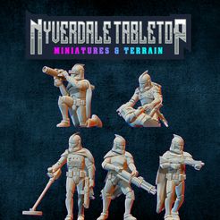 ZBrush-Document.jpg Free 3D file Star Wars: Clone Troopers Phase 1 (Hawkbat) Upgrade Pack 2・Template to download and 3D print