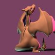 3.jpg 3D Cell Phone Holder - Epic Charizard