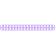 uBeamX-beam-19x2x1-fancy.stl Générateur ultime de LegoBeam/BitBeam