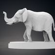 05.jpg Low Poly Elephant Statue