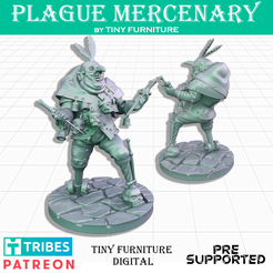 Merc_art.png STL file Plague Mercenary・Model to download and 3D print