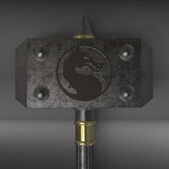 Hammer2.jpg STL file Shao Kahn Hammer MORTAL KOMBAT 3D print model・Design to download and 3D print