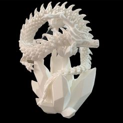 0FF5A8AE-5307-4DDF-BE6E-48B84044205F.jpeg 3D file ARTICULATED DRAGON - STAND / Crystal version・Model to download and 3D print