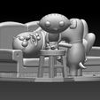 12.jpg Family Guy (Griffin)  Model Printing Miniature Assembly File STL-OBJ for 3D Printing FDM-FFF DLP-SLA-SLS
