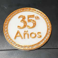 photo_2023-03-19_13-54-43.jpg Free STL file Medallion 35 years・3D printing model to download