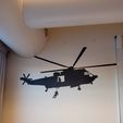 20230221_090825.jpg Sea King  with rescue- Helicopter silhouette wall art