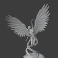 3dmodel.jpg Fichier STL gratuit Ange tendant la main vers le ciel・Design imprimable en 3D à télécharger