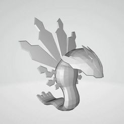 Zygarde.jpg STL file Zygarde Pokemon Lowpoly・3D printer design to download