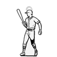 bejz-4.png SET DI PORTACHIAVI CON MOTIVI DI GIOCATORI DI BASEBALL / ORECCHINI / COLLANA