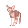 model-6.png Sphynx cat low poly