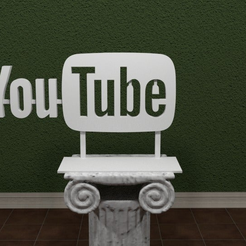 Youtube-Logo.png Бесплатный STL файл YouTube Logo・3D-печатный объект для загрузки