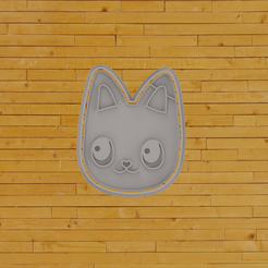 5.png STL-Datei COOKIE CUTTER Katzenkopf・3D-druckbares Modell zum Herunterladen