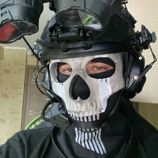 cod ghost motorcycle helmet 🆕 New Printable CoD Ghost Mask STL・3D Print with the Ultimaker 3D  printer・Cults