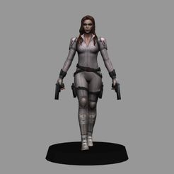 01.jpg Black Widow Snow Suit - Black Widow Movie LOW POLYGONS AND NEW EDITION