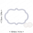 plaque_1~3.75in-cm-inch-top.png Plaque #1 Cookie Cutter 3.75in / 9.5cm