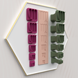 Virgo-4.png Digital .Stl Virgo Zodiac Stampers *6 sizes *2 stamper versions / File for Use in a 3D Printer