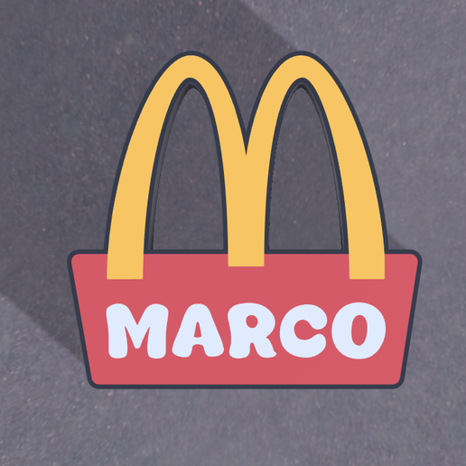 MACDO LIGHT BOX MARCO NAME