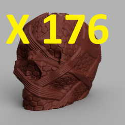 pres 176.png Descargar archivo STL Cráneo X176 • Diseño imprimible en 3D, motek