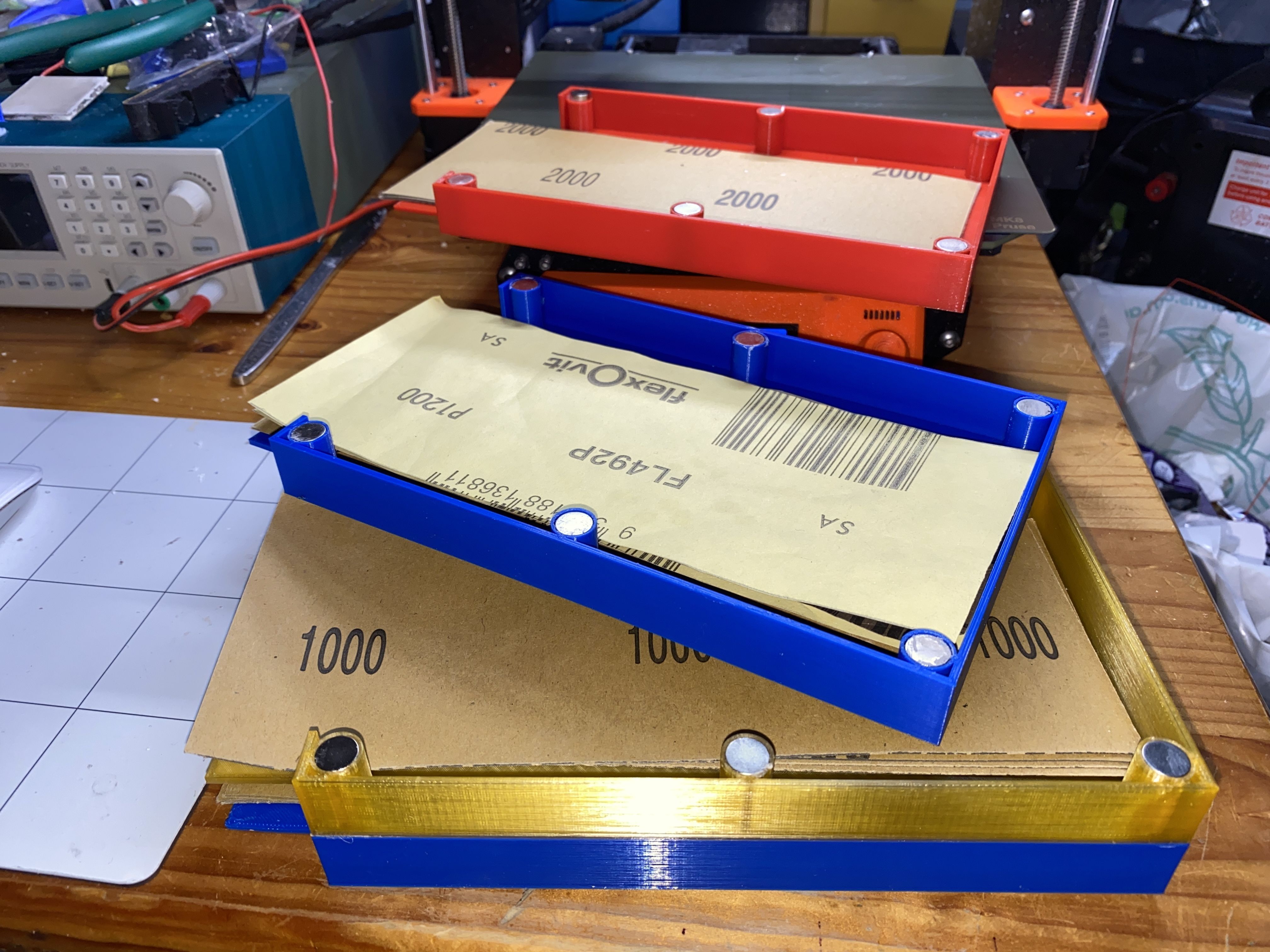 Download free GCODE file Sandpaper Holder with • 3D printer