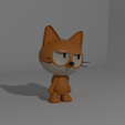 6.png Cute Fox figure 3D Printable