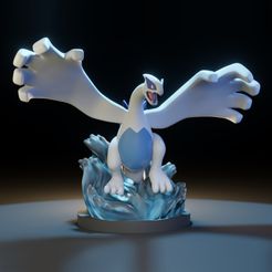 RENDERLugia-5.jpg OBJ-Datei Lugia Pokemon・Design für den 3D-Druck zum Herunterladen