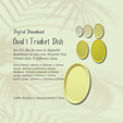 Cover-7.png Oval Trinket Dish STL File - Digital Download -5 Sizes- Homeware, Boho Modern Design