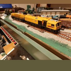 1SQ.jpg HO Scale LORAM RGS1 Rail Grinder Track Vacuum Maintenance of Way