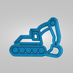CookieCutter_Vehicles_Digger.png Bagger Truck Ausstechform, Fahrzeuge