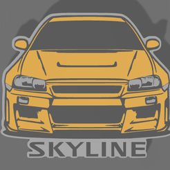 skyline-cults.jpg Keychain Nissan Skyline R34